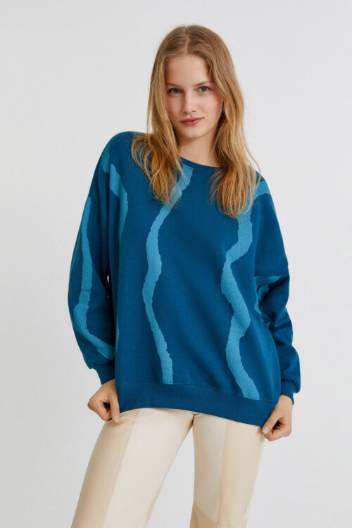 Áo nỉ Tie-Dye Lines