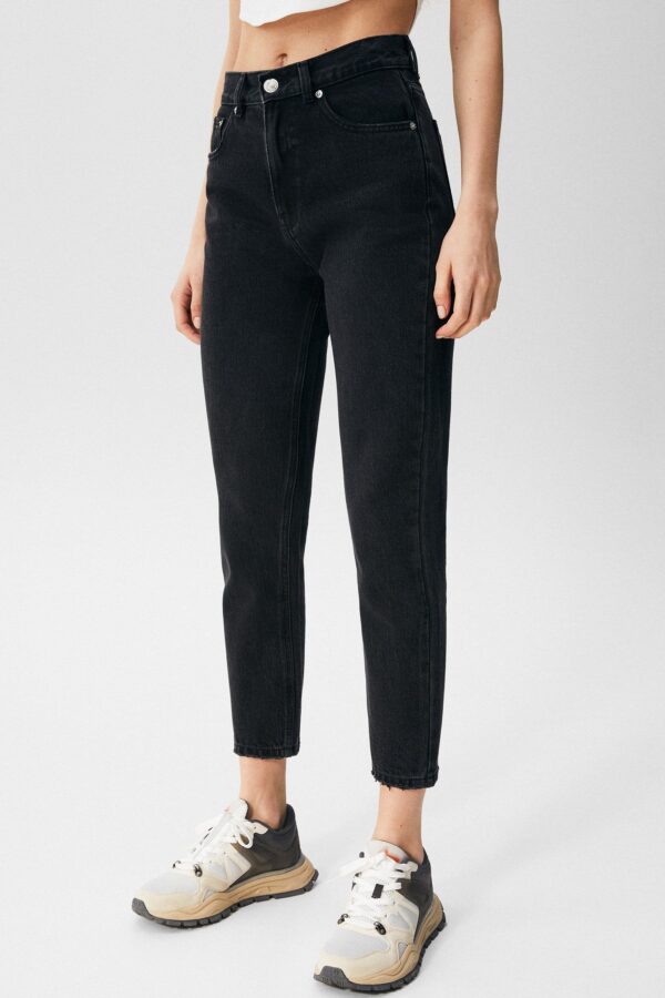 Quần Jeans Mẹ Cơ Bản - Ảnh 2