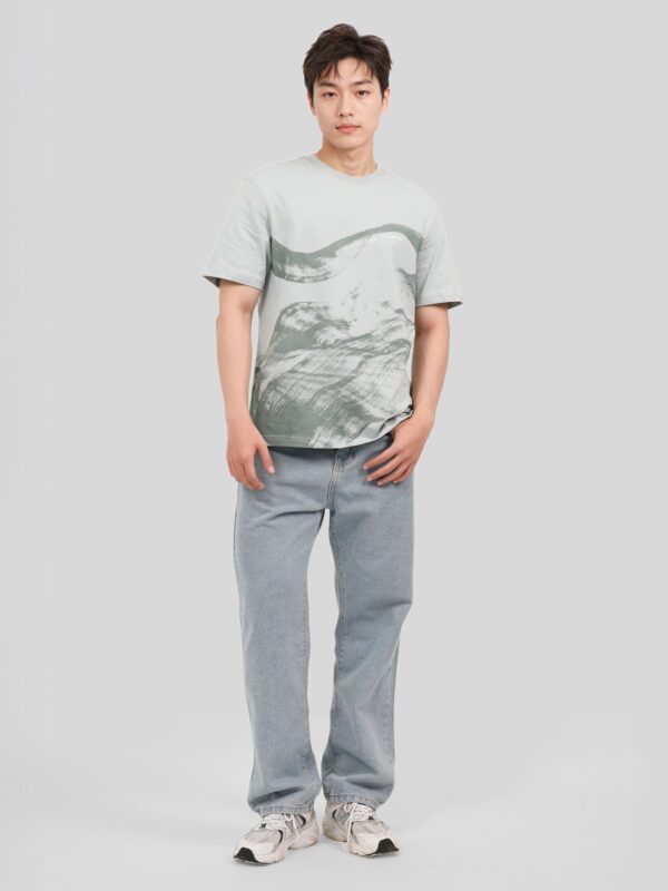 Men's T-shirt Graphic Tram Waves Art