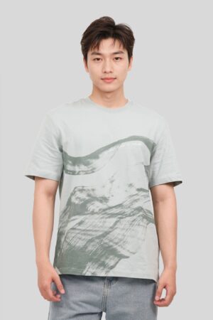 Men's T-shirt Graphic Tram Waves Art