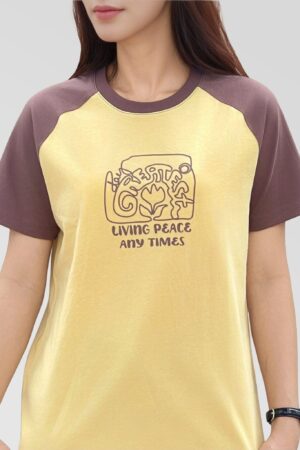 Greatest Day Women's Raglan Sleeve Printed T-Shirt WTS 2418