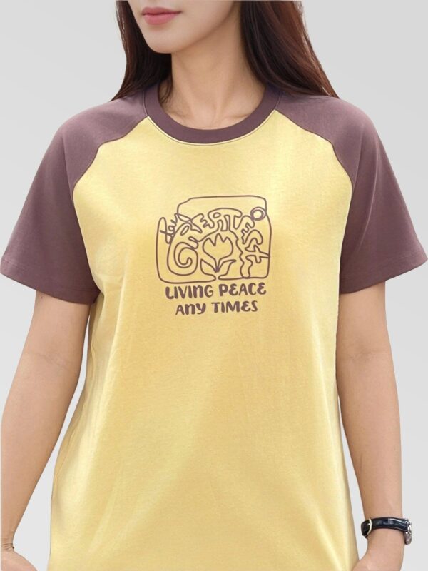Greatest Day Women's Raglan Sleeve Printed T-Shirt WTS 2418